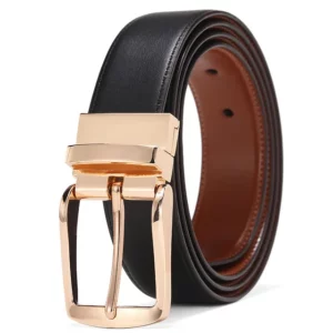 ceinture Homme avec Boucle Dorée