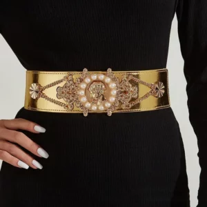 Ceinture Large Dorée pour Robe